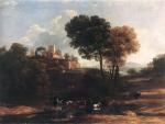 Claude Lorrain  - paintings - Landscape with Shepherds