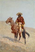 Frederic Remington - Bilder Gemälde - A Mexican Vaquero