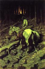 Frederic Remington - Bilder Gemälde - Apache Fire Signal