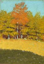 Frederic Remington - Bilder Gemälde - Fall landscape