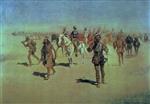 Frederic Remington  - Bilder Gemälde - Francisco Vasquez de Coronado Making his Way Across New Mexico
