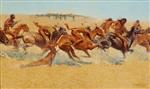 Frederic Remington  - Bilder Gemälde - Indian Warfare