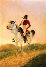 Frederic Remington  - Bilder Gemälde - Modern Comanche