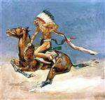 Frederic Remington  - Bilder Gemälde - Pony War Dance