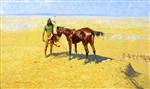 Frederic Remington  - Bilder Gemälde - Ridden Down