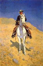 Frederic Remington  - Bilder Gemälde - Self Portrait