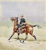 Frederic Remington  - Bilder Gemälde - The Advance-Guard