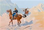 Frederic Remington  - Bilder Gemälde - The Advance-Guard