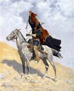 Frederic Remington  - Bilder Gemälde - The Blanket Signal