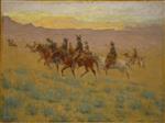 Frederic Remington  - Bilder Gemälde - The Cowpunchers