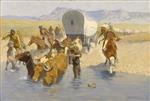 Frederic Remington  - Bilder Gemälde - The Emigrants