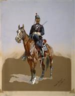 Frederic Remington  - Bilder Gemälde - The Gendarme