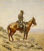 Frederic Remington  - Bilder Gemälde - The Lookout