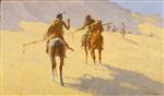 Frederic Remington  - Bilder Gemälde - The Parley