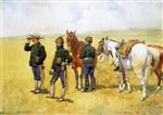 Frederic Remington  - Bilder Gemälde - The Scouting Party
