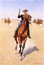 Frederic Remington  - Bilder Gemälde - The Trooper