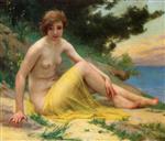 Guillaume Seignac - paintings - Nude at the Beach