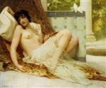 Guillaume Seignac - Bilder Gemälde - Nude on the Sofa