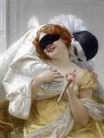 Guillaume Seignac - paintings - Pierrot's embrace