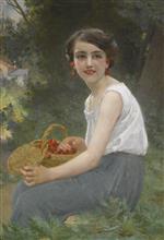 Guillaume Seignac - paintings - The Cherry Girl