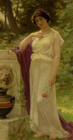 Bild:Young Woman with a Rose