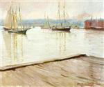 Joseph DeCamp - paintings - At Gloucester