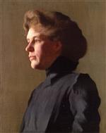 Joseph DeCamp - Bilder Gemälde - Portrait of a Lady