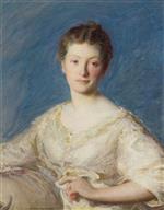 Joseph DeCamp - Bilder Gemälde - Portrait of a Young Lady