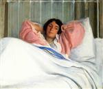 Joseph DeCamp - paintings - Portrait of the Artist's Wive Edity