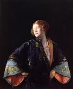 Joseph DeCamp - Bilder Gemälde - The Blue Mandarin Coat