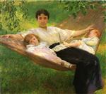 Joseph DeCamp - Bilder Gemälde - The Hammock