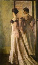Joseph DeCamp - Bilder Gemälde - The Heliotrope Gown