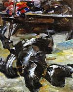 Lovis Corinth - Bilder Gemälde - Armour in the Studio