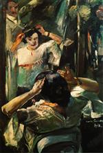 Lovis Corinth - Bilder Gemälde - At the Mirror