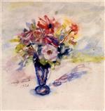 Lovis Corinth - Bilder Gemälde - Blue Vase with Anemones