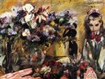 Lovis Corinth  - Bilder Gemälde - Flowers and Wilhelmine