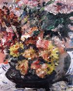 Lovis Corinth  - Bilder Gemälde - Flowers in a Bronze Bucket