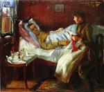 Lovis Corinth  - Bilder Gemälde - Franz Heinrich Corinth on His Sickbed