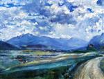 Lovis Corinth  - Bilder Gemälde - Inn Valley Landscape