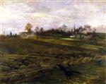 Lovis Corinth  - Bilder Gemälde - Large Landscape with Ravens