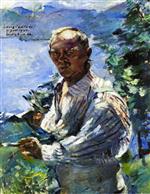 Lovis Corinth  - Bilder Gemälde - Large Self Portrait at the Walchensee