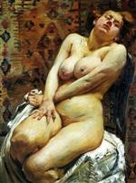 Lovis Corinth  - Bilder Gemälde - Nana, Female Nude