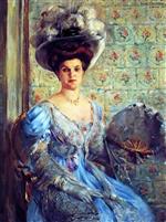 Lovis Corinth  - Bilder Gemälde - Portrait of Eleonore von Wilke, Countess Finkh