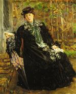 Lovis Corinth  - Bilder Gemälde - Portrait of Mrs. Charlotte Berend-Corinth in the Garden