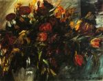 Lovis Corinth  - Bilder Gemälde - Red and Yellow Tulips