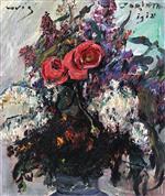 Lovis Corinth  - Bilder Gemälde - Roses and Lilac