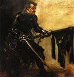 Lovis Corinth  - Bilder Gemälde - Rudolph Rittner as Florian Geyer, First Version