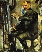 Lovis Corinth  - Bilder Gemälde - Self Portrait at the Easel