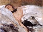 Lovis Corinth  - Bilder Gemälde - Sleeping Girl