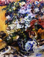 Lovis Corinth  - Bilder Gemälde - Still Life with Lilacs